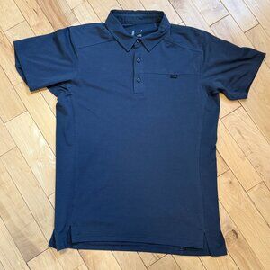 Arc’teryx Captive Short Sleeve Polo Men’s Small – Navy Blue Cotton Blend